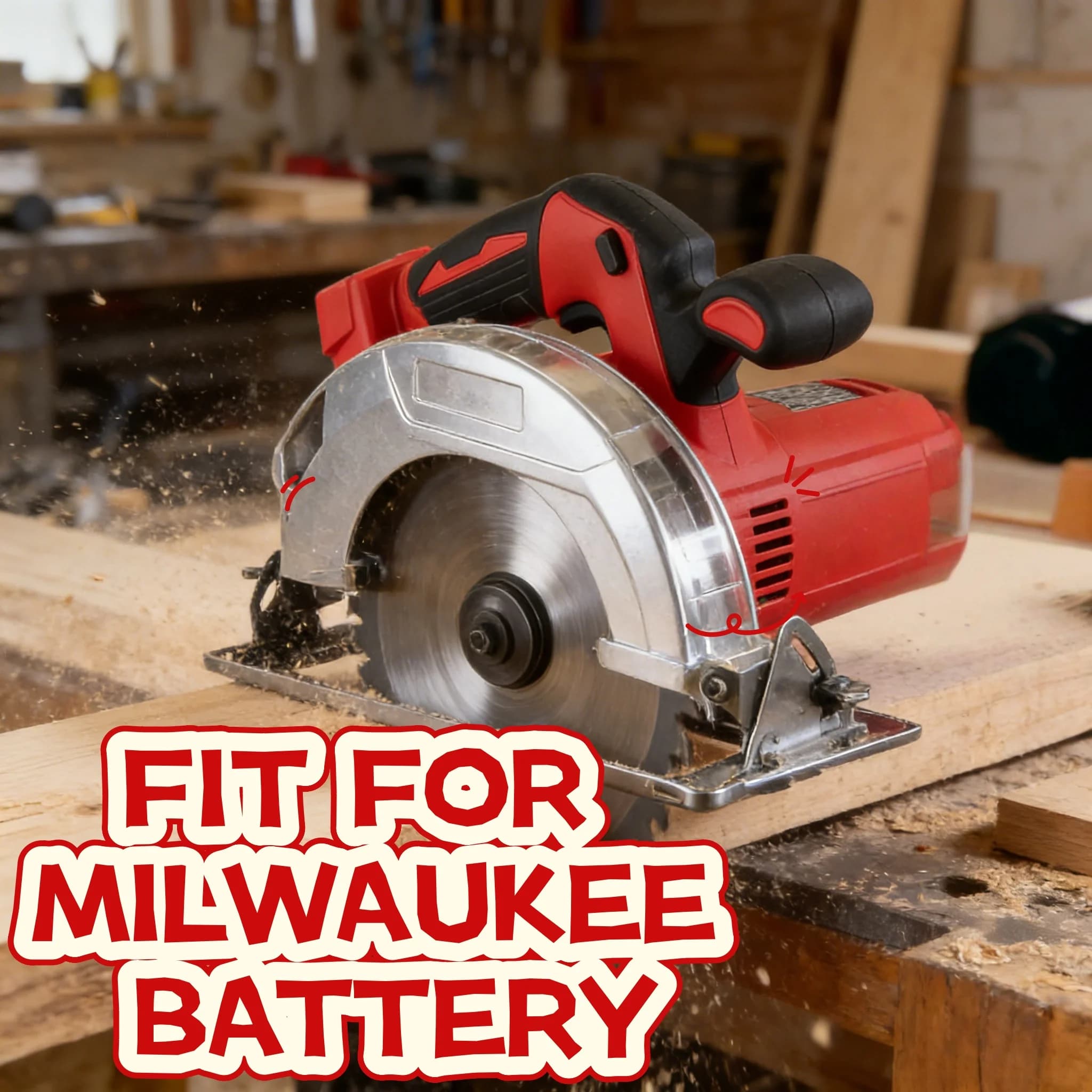7Inch Brushless Electric Circular Saw Cordless High Power Board Cutting Machine Woodworking Tool For milwaukee 18V Battery