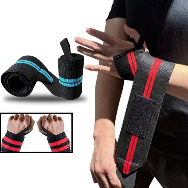 1 Paio di Fasce Regolabili per Sollevamento Pesi, Protezioni per Polsi, Supporto Professionale per Sport e Powerlifting