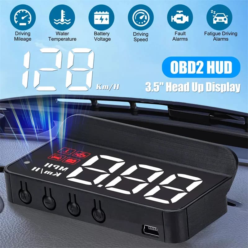 Heads Up Display Automotive Tuning universale Display per auto HD portatile M3 HUD Head-Up Display Obd2 Proiettore di velocità del computer di viaggio