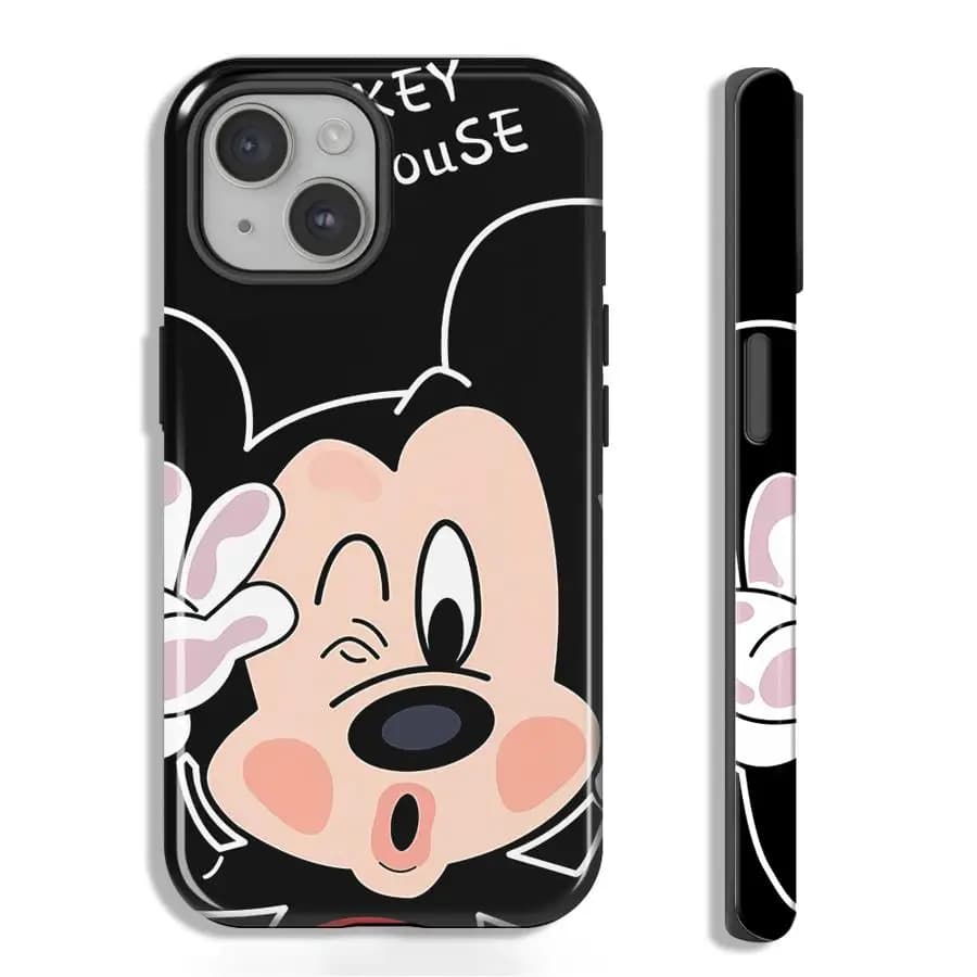 Cover Morbida per Telefono con Cartoni Animati Minnie e Topolino per iPhone 17 14 16 15 Plus Pro Max 16e 12 Air 11 XS XR 13
