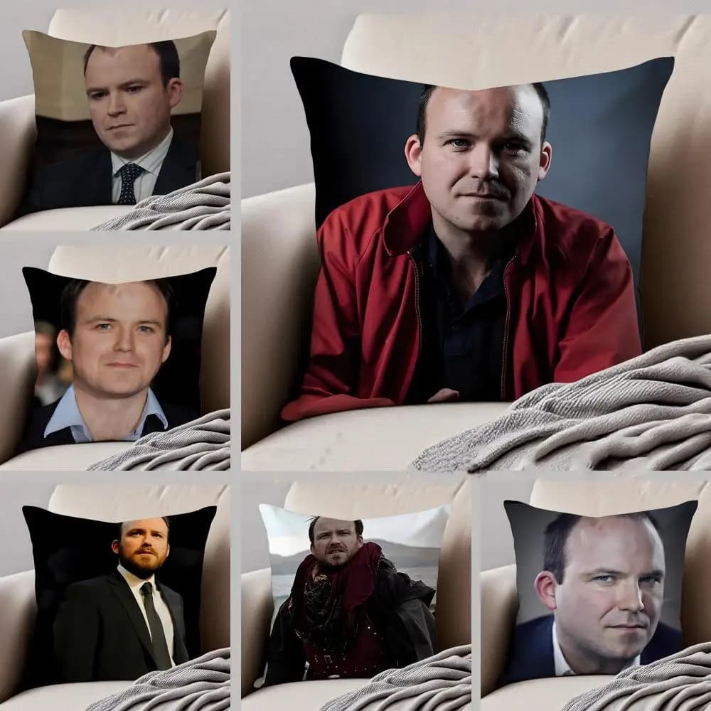 R-Rory Kinnear Fodera per cuscino in lino, morbida e traspirante, protettiva, decorazione per il soggiorno