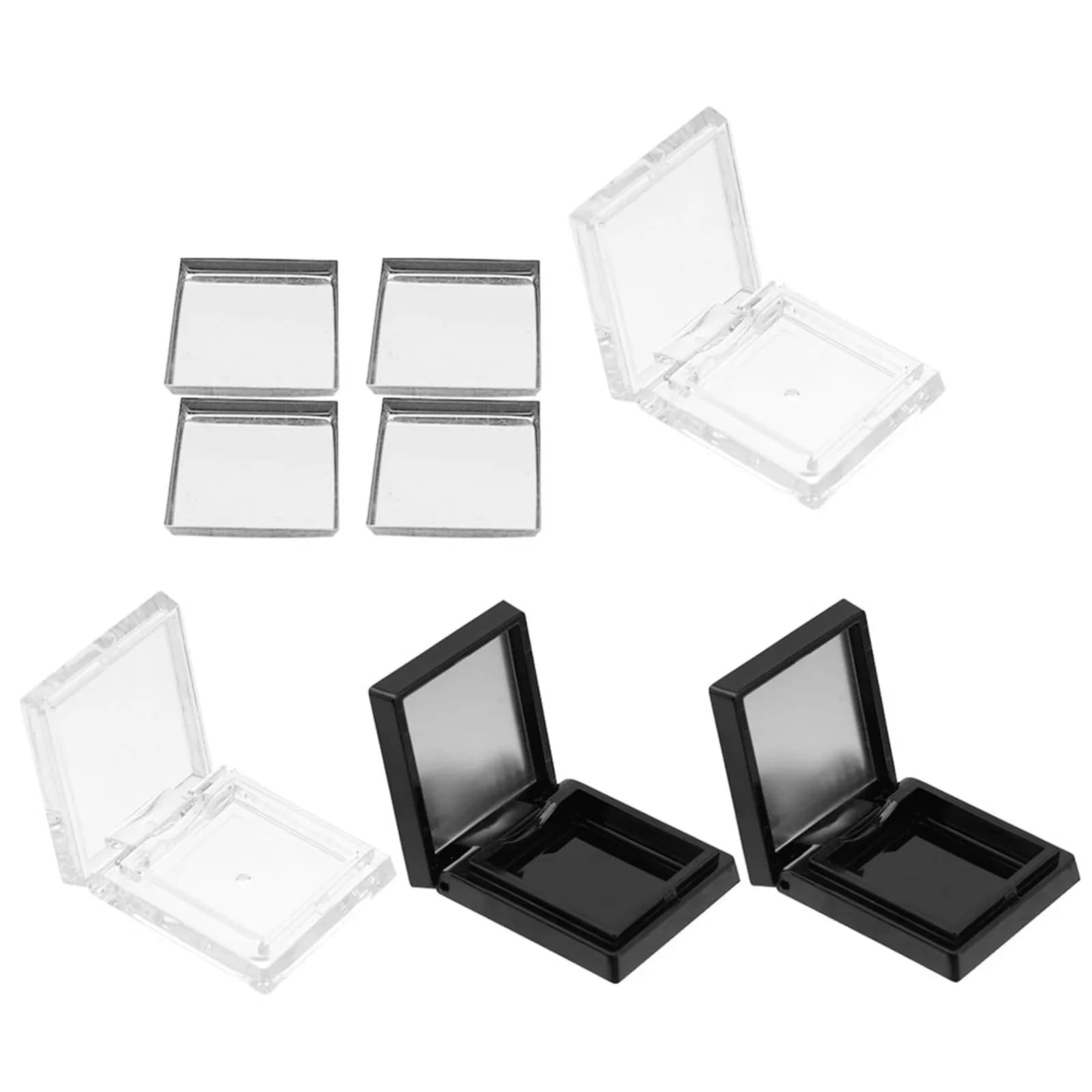 Set di 1 Contenitore Compatto per Ombretti, Vassoio Vuoto per Trucchi, Organizer Portatile Ricaricabile per Ombretti, Blush e Rossetti