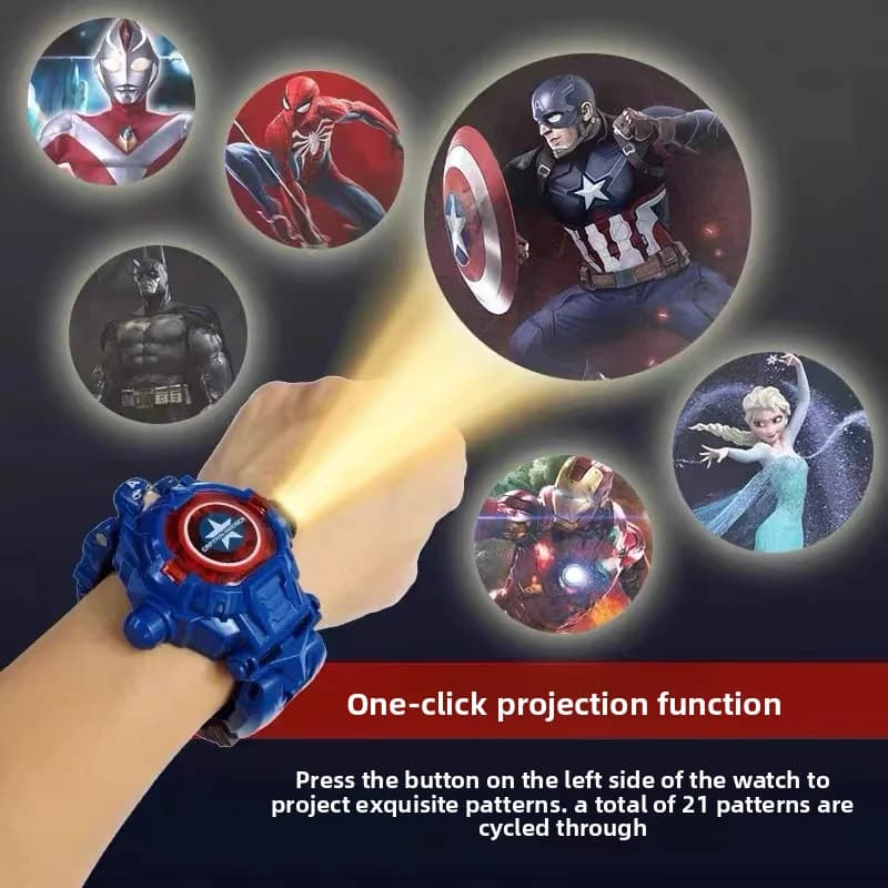 Marvel Spider Man Batman Watch for Kids Watch for Kids with Action Doll Toy for Kids