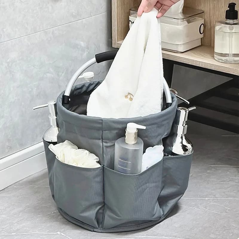 Cestino da picnic pieghevole Borsa da toilette impermeabile Cesto per la biancheria grande Borsa per la spesa da donna Borsa per riporre strumenti per giocattoli Accessorio per la casa