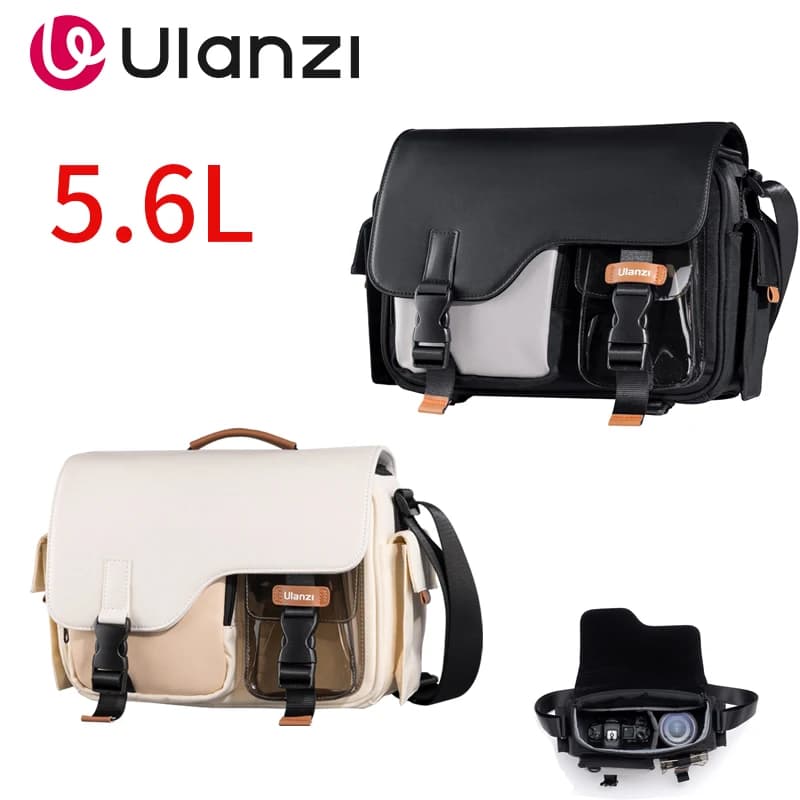 Ulanzi MS12 Camera Bag 5.6L Stretchable Adjustable Strap WIth Inner Compartment For Drones Lens DSLR Snoy Tablet Shoulder Pouch