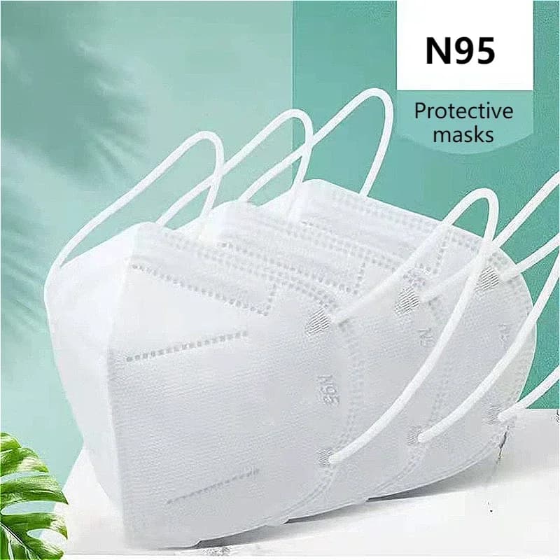 10 pezzi N95 Maschere per il viso Maschera protettiva usa e getta Maschera antipolvere Protezione per la salute Prevenzione della polvere e delle gocce Design traspirante