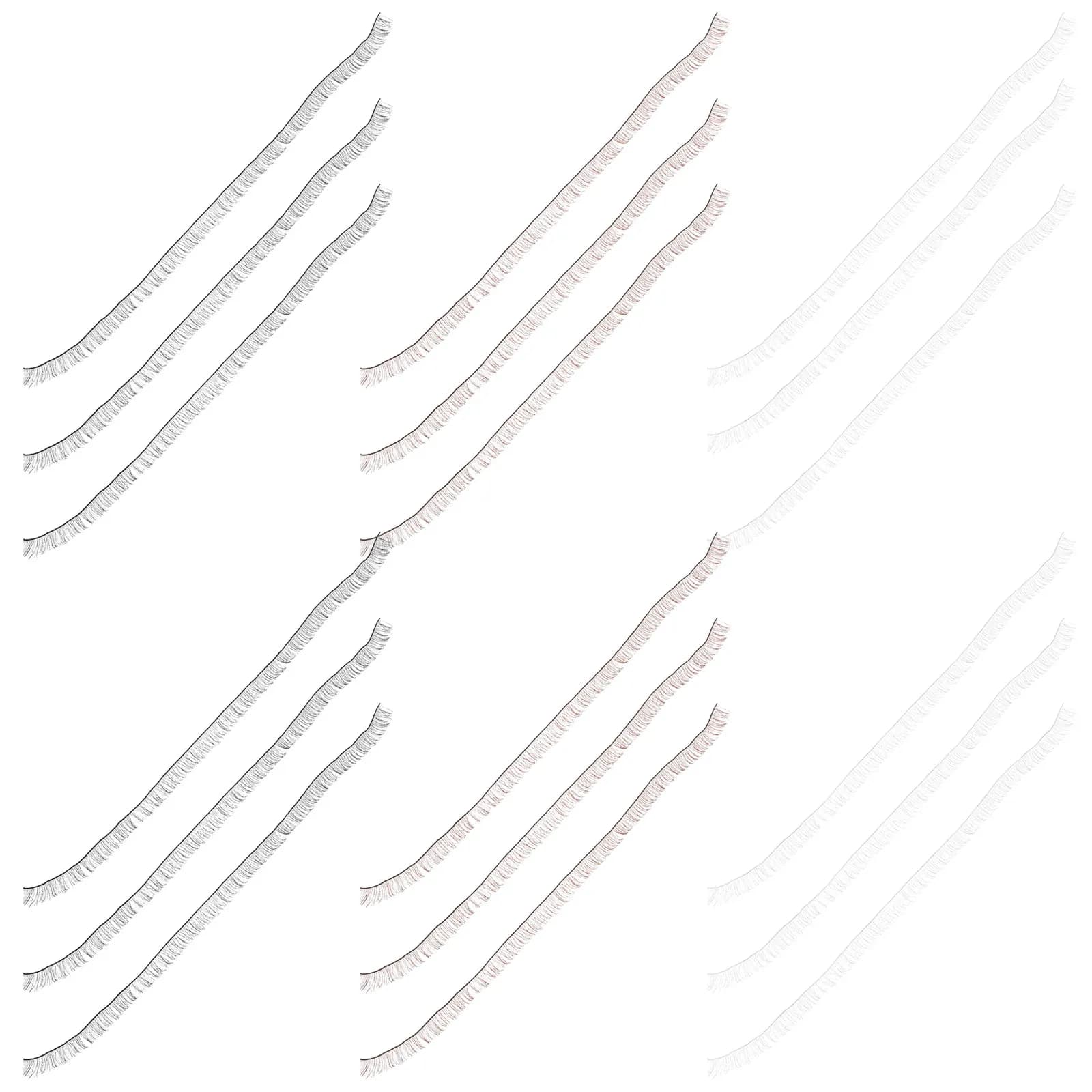 30 Pezzi Ciglia Finte Artigianali, Strisce Lunghe e Morbide Realistiche, Accessori per Trucco Baby, Forniture Decorative Fai-da-te