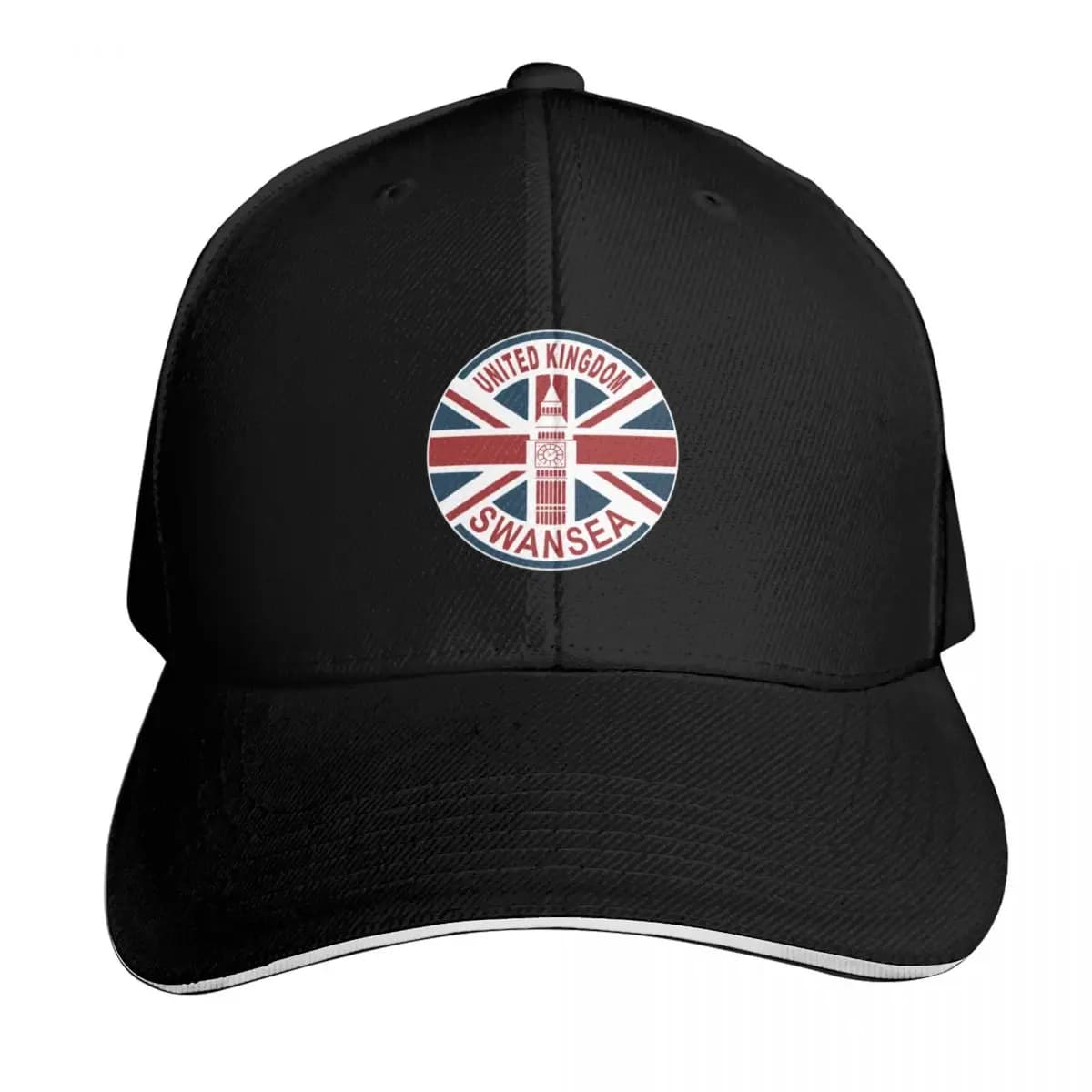 Swansea City United Kingdom UK Union Jack British Flag Baseball Cap Beach Bag custom Hat Ball Cap Hats Man Women's