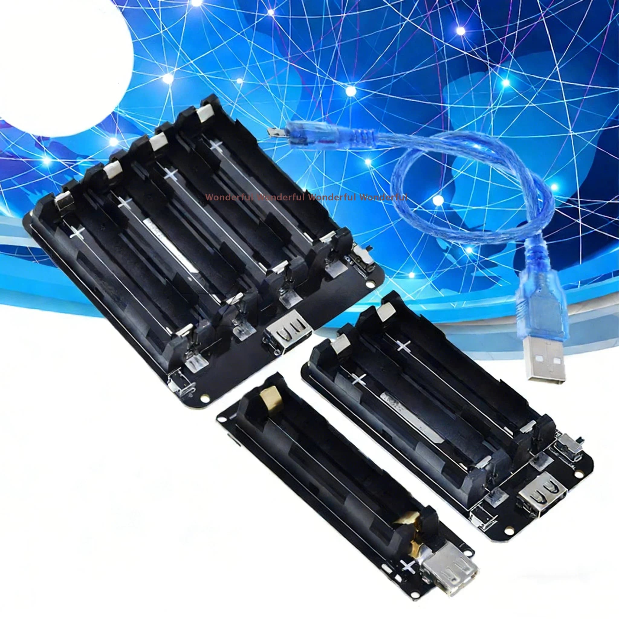 Scudo protettivo V3 per Raspberry Pi 3 con un modulo di ricarica per batteria 18650, USB 5V/2A, 3V/1A