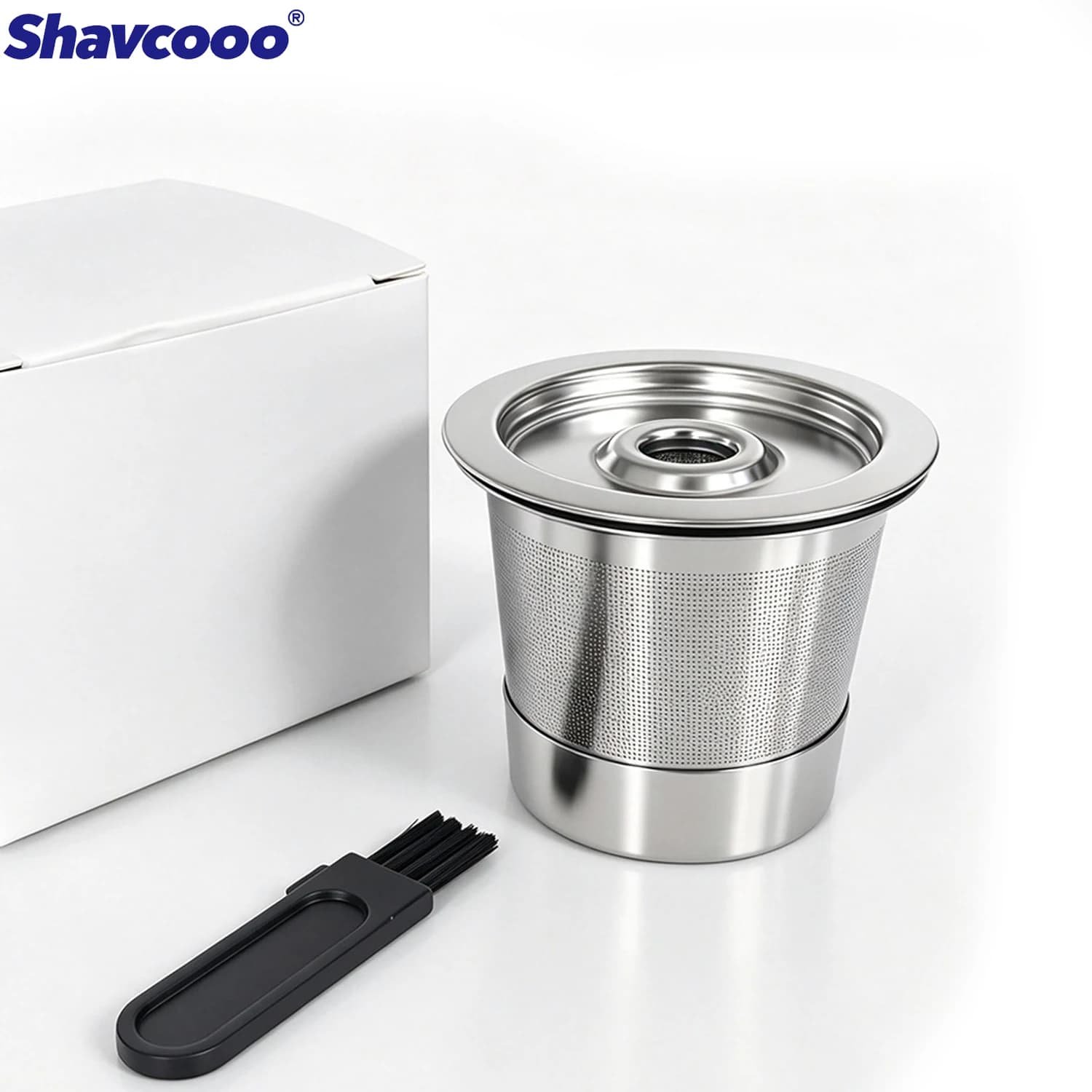 Shavcooo KC121 Eco-friendly Portable Reusable Coffee Maker Stainless Steel K Cup Coffee Capsule Keurig Machine Filter for Cafe