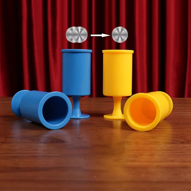 Monete Volanti Magiche, Bicchieri Volanti, Denaro che Viaggia con il Disco, Materiali Ecologici, Oggetti di Scena per Magia Ravvicinata, Giocattoli per Bambini, Trucchi Magici