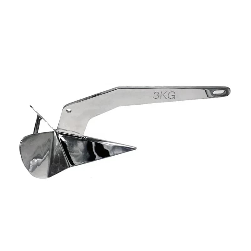 Mirror Polished 316 Stainless Steel H-Q Boat Anchor Delta Anchor for Yacht