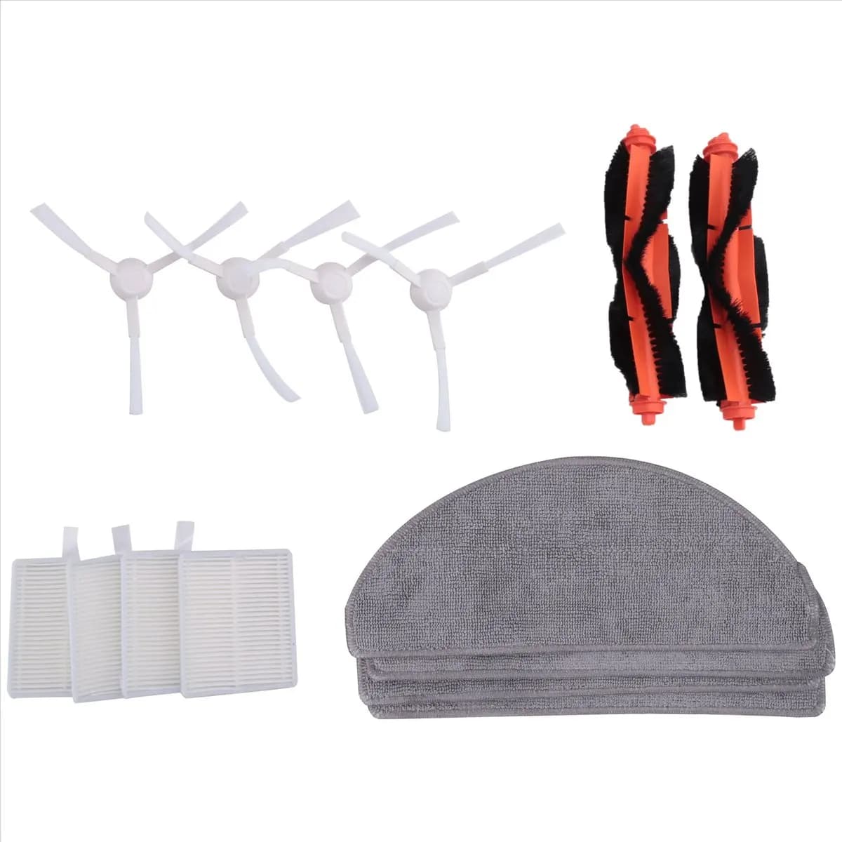 Per Robot Aspirapolvere E10 E12 E10C Pezzi di ricambio di ricambio Accessori Spazzola laterale Filtro Hepa Panno per mop