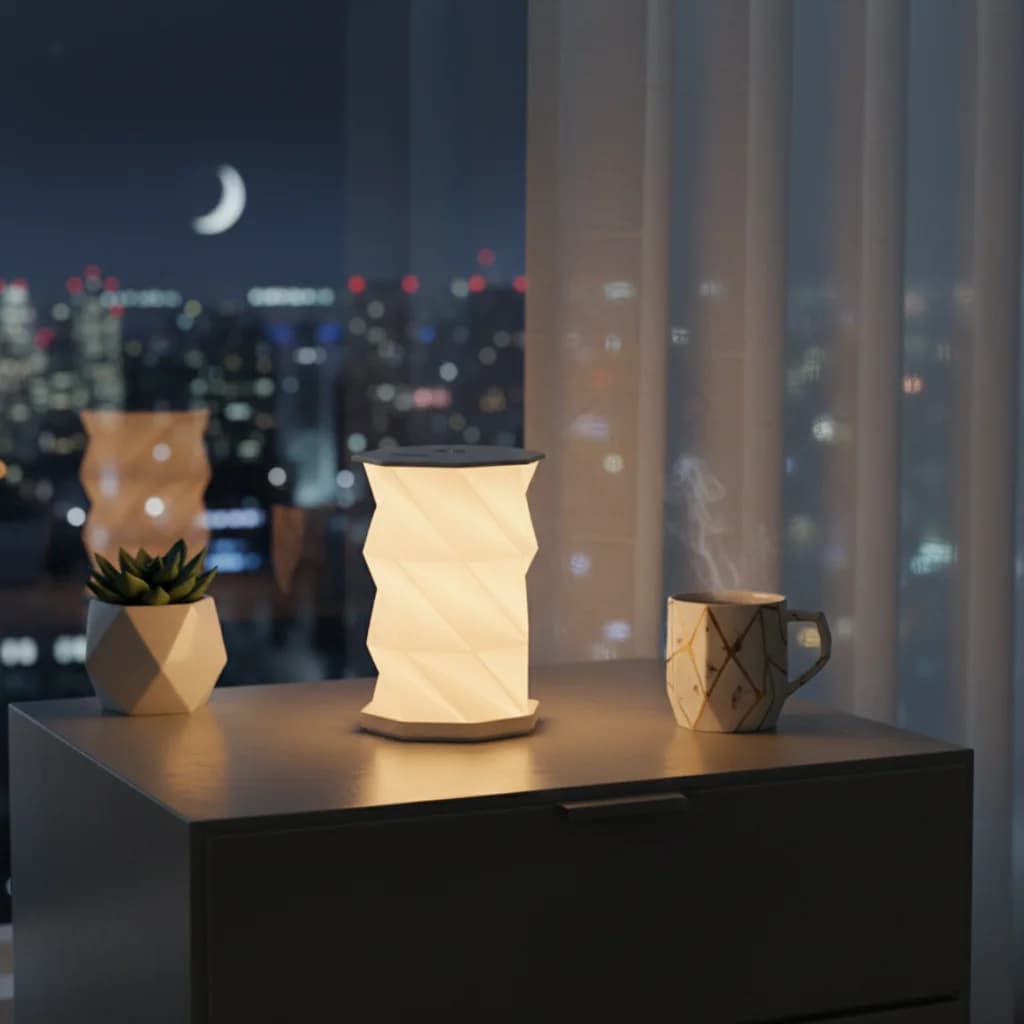 Lampada da tavolo pieghevole Lampada da lettura portatile Dimmerabile Scrivania in carta Decorazioni per la casa Comodino per camera da letto Notte Cordless Led ricaricabile