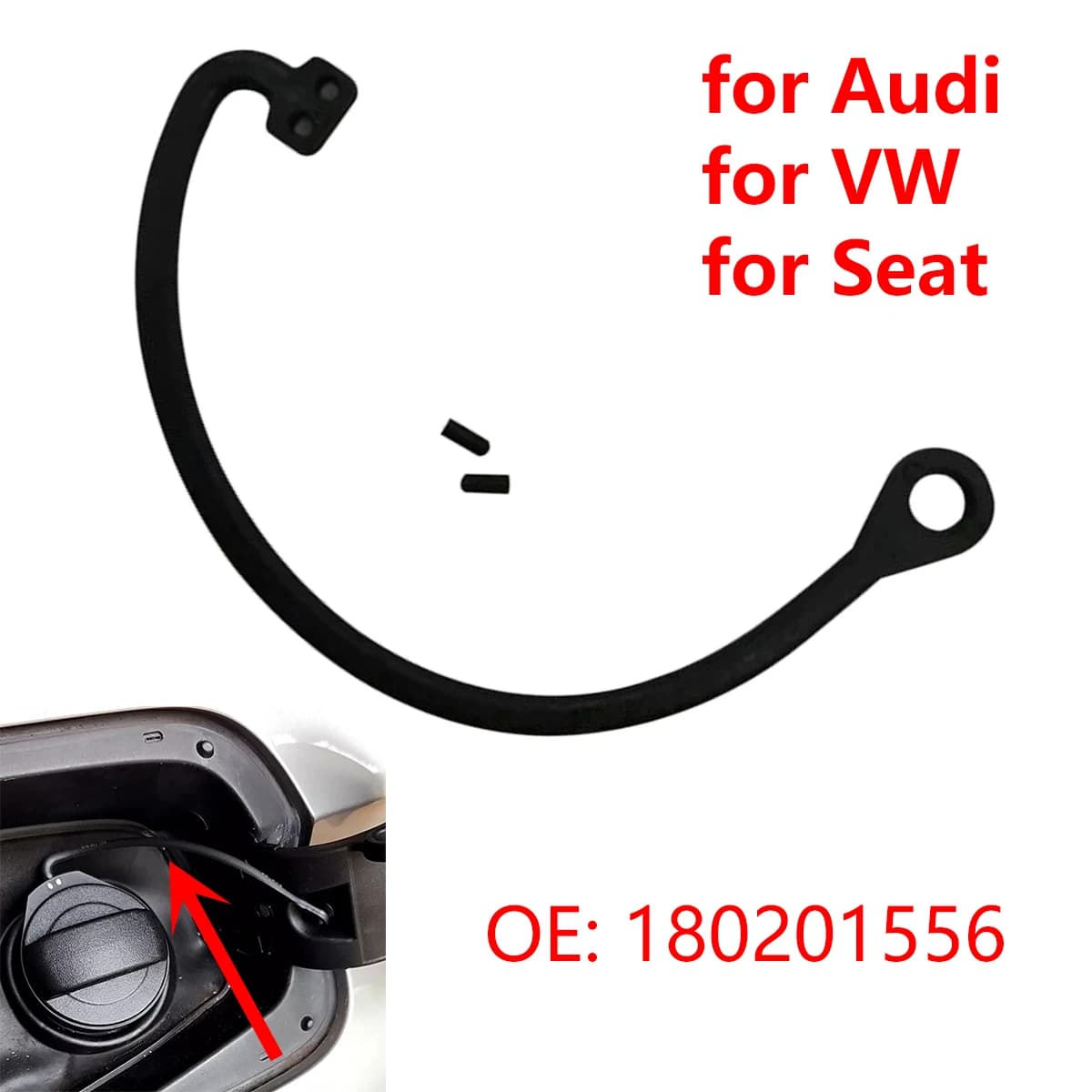 Corda della linea del tappo dell'olio del coperchio del serbatoio del carburante 180201556 Per VW per Audi A1 A3 A4 A5 A6 A7 A8 Q3 Q5 Q7 per sedile