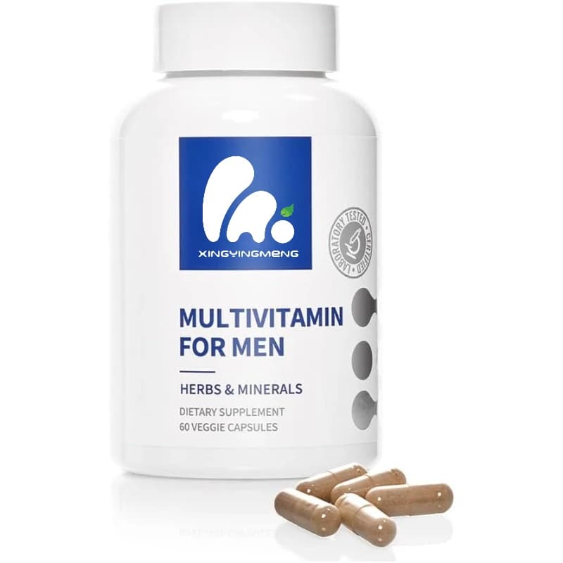 Multivitamin capsules for men: lycopene and zinc provide complete supplements of vitamins and minerals | 60 capsules