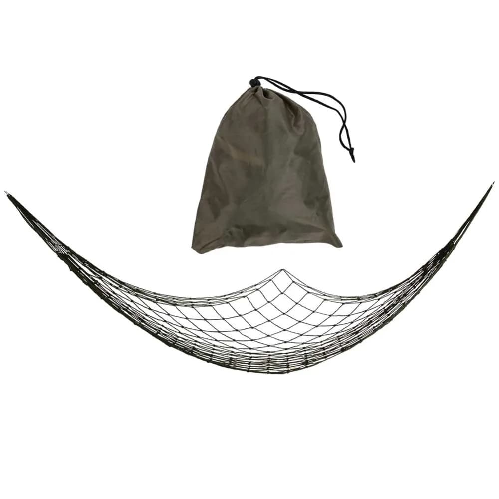 Durable Thick Nylon Rope Nylon Mesh Hammock 200x80cm High Bearing Weight Travel Hammock Portable Camping Hammock Home Leisure