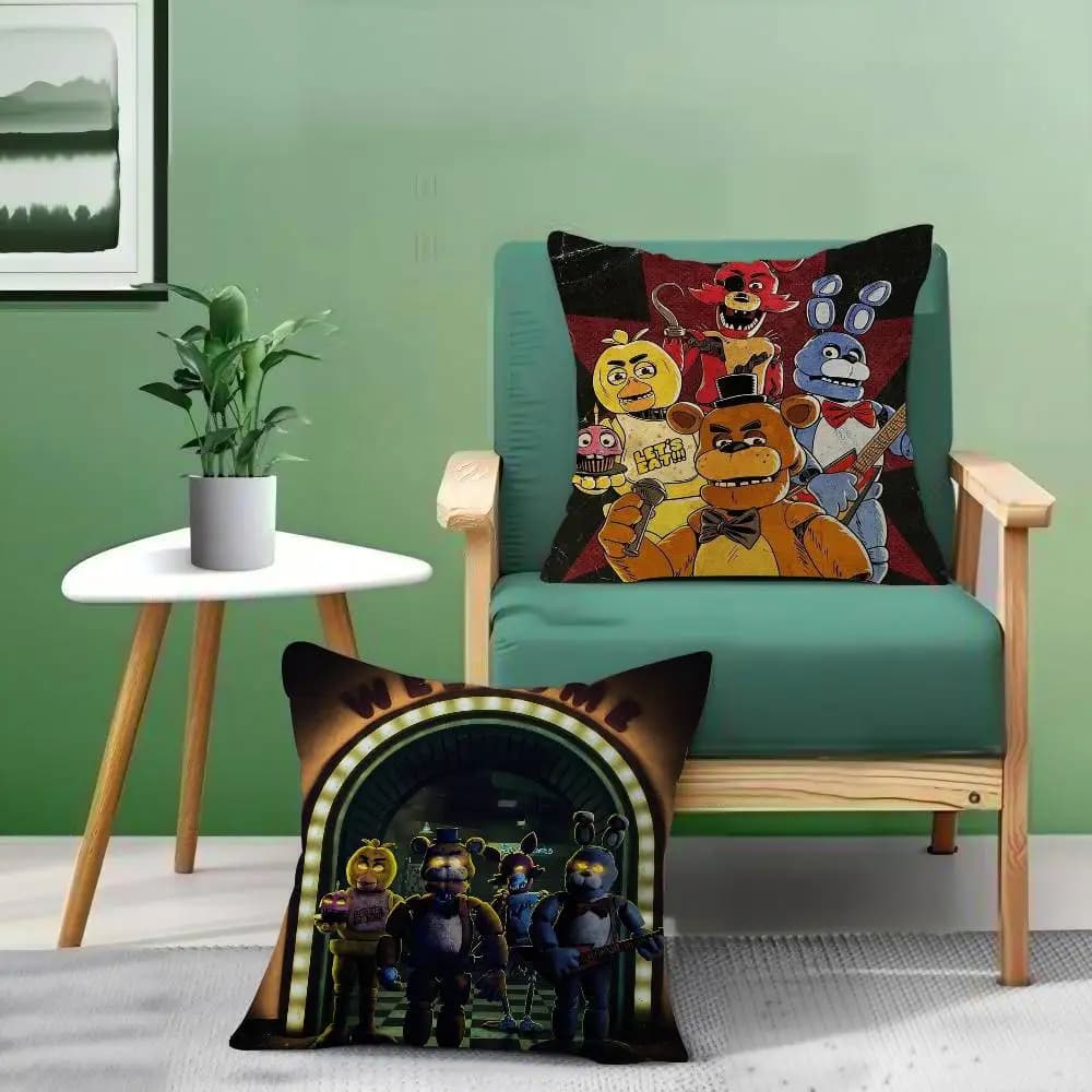 Fnaf Five-nights-At-Freddys Cushion Cover Pillowcase Upholstery Sofa Throw Pillow Home Decor Pillowcas