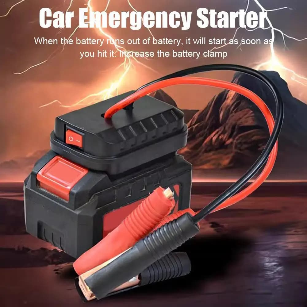 Accenditore Salto Avviamento Caricatore Per Makita Batteria Al Litio Booster Cavo Adattatore di Alimentazione Di Emergenza Con Clip Accessori Auto 2025
