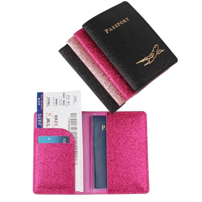 Custodia per passaporto alla moda Porta passaporto Organizzatore Custodia protettiva per carte ID Documento Passaporto Portafoglio Custodia per carte di credito