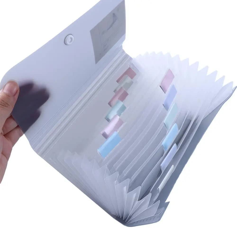 Supplies Bill Folders Filing Box Paper Holder Accordian File Receipt File File Folder Document Organizer Expanding Wallet
