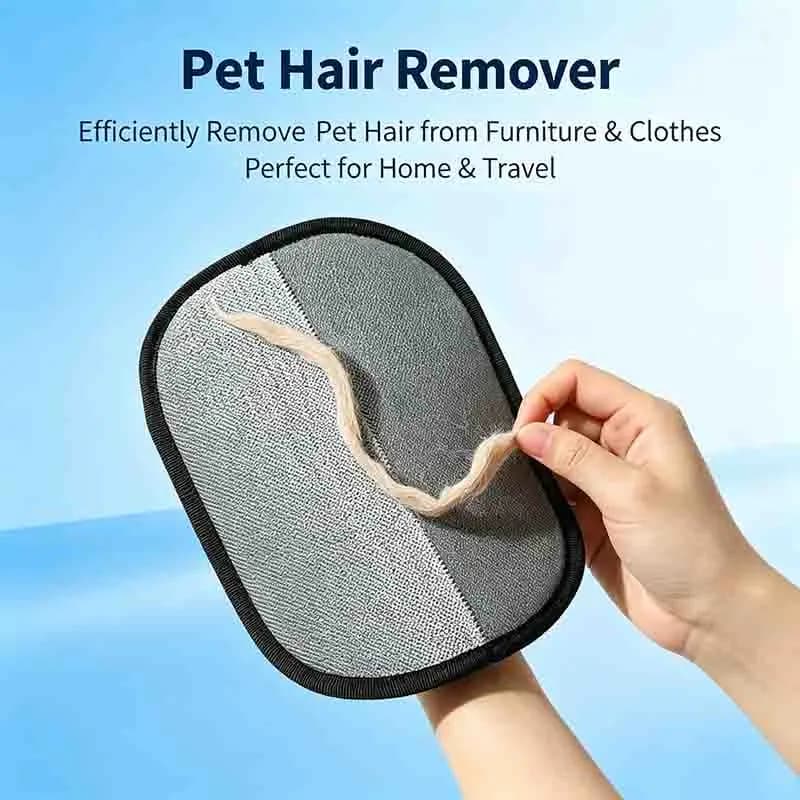 Reusable Pet Hair Remover Efficient Fur Scraper Lint Cleaner for Dog Cat Sofa Clothes Carpet Bedding