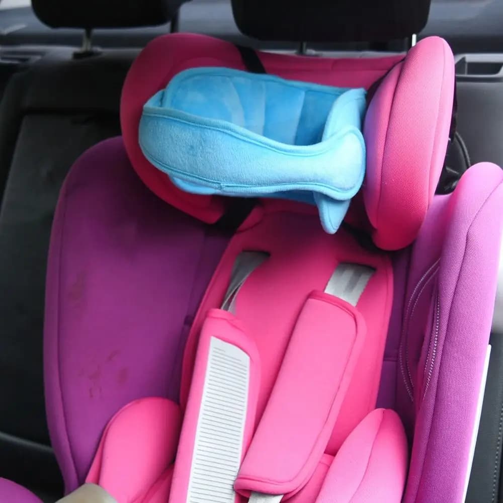 Cuscino Protettivo per la Testa del Bambino con Cintura di Fissaggio, Supporto per il Sonno, Design Salutare, Protezione per la Testa del Bambino per Viaggi in Auto