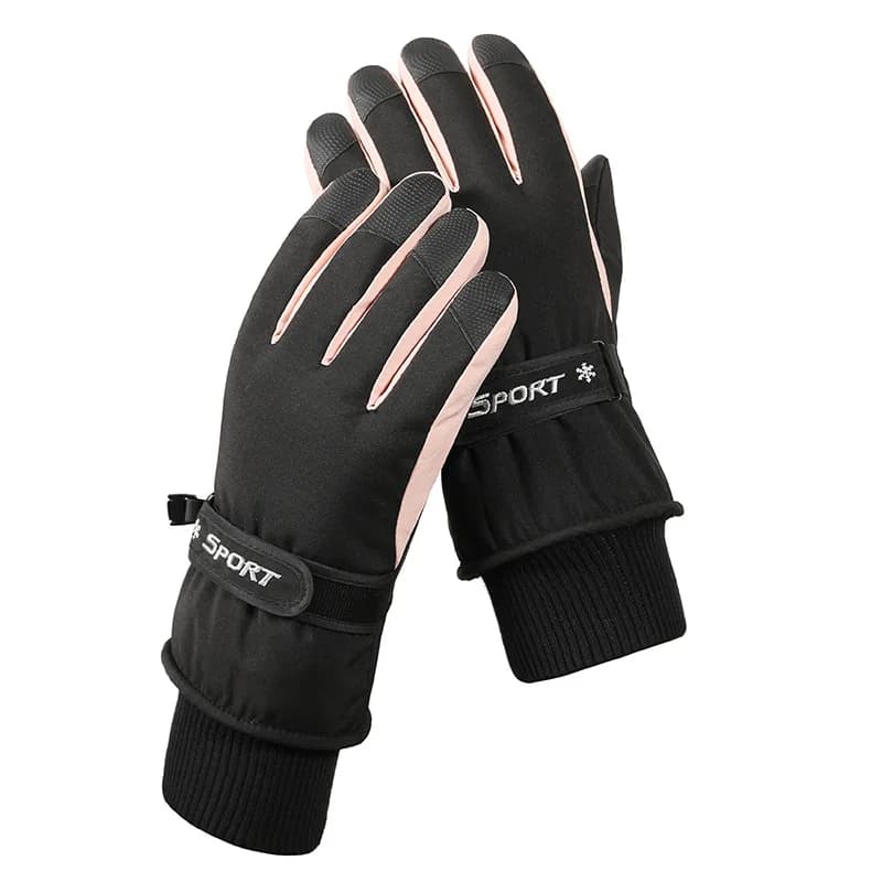 Fanceey Guanti da sci da snowboard unisex invernali Touch screen antiscivolo Guanti da donna Guanti da neve caldi in pile da ciclismo da uomo