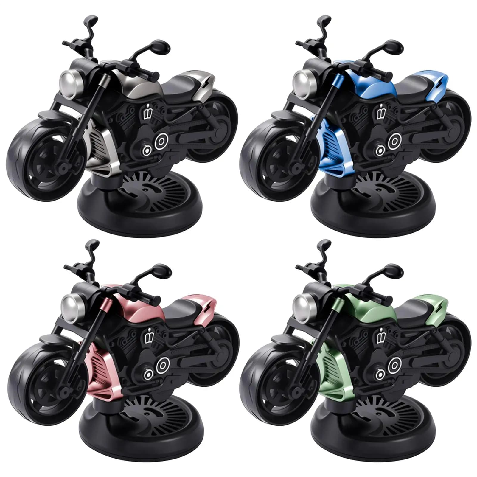 Deodorant for car Diffuser of rotary fragrances Motorcycle shape Odor remover for car for man Woman Truck SUV Dashboard Interior