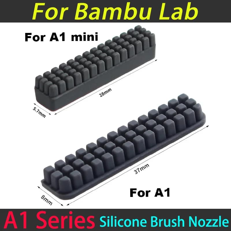 For Bambu Lab A1/A1 Mini Ugello Brush Replacement Kit Silicone Brush 3/6/9/15 pcs for Bambu Lab 3D Sheet Printer Part
