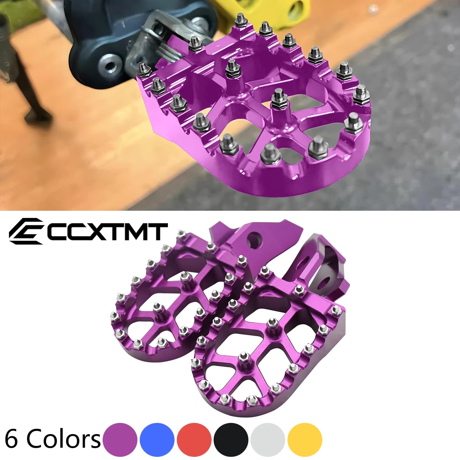 Moto di Alluminio di CNC Pedane Staffa Pedali Pedane Per Sur Ron Sur-Ron Surron Ultra Bee UB Elettrico Motocross Bike
