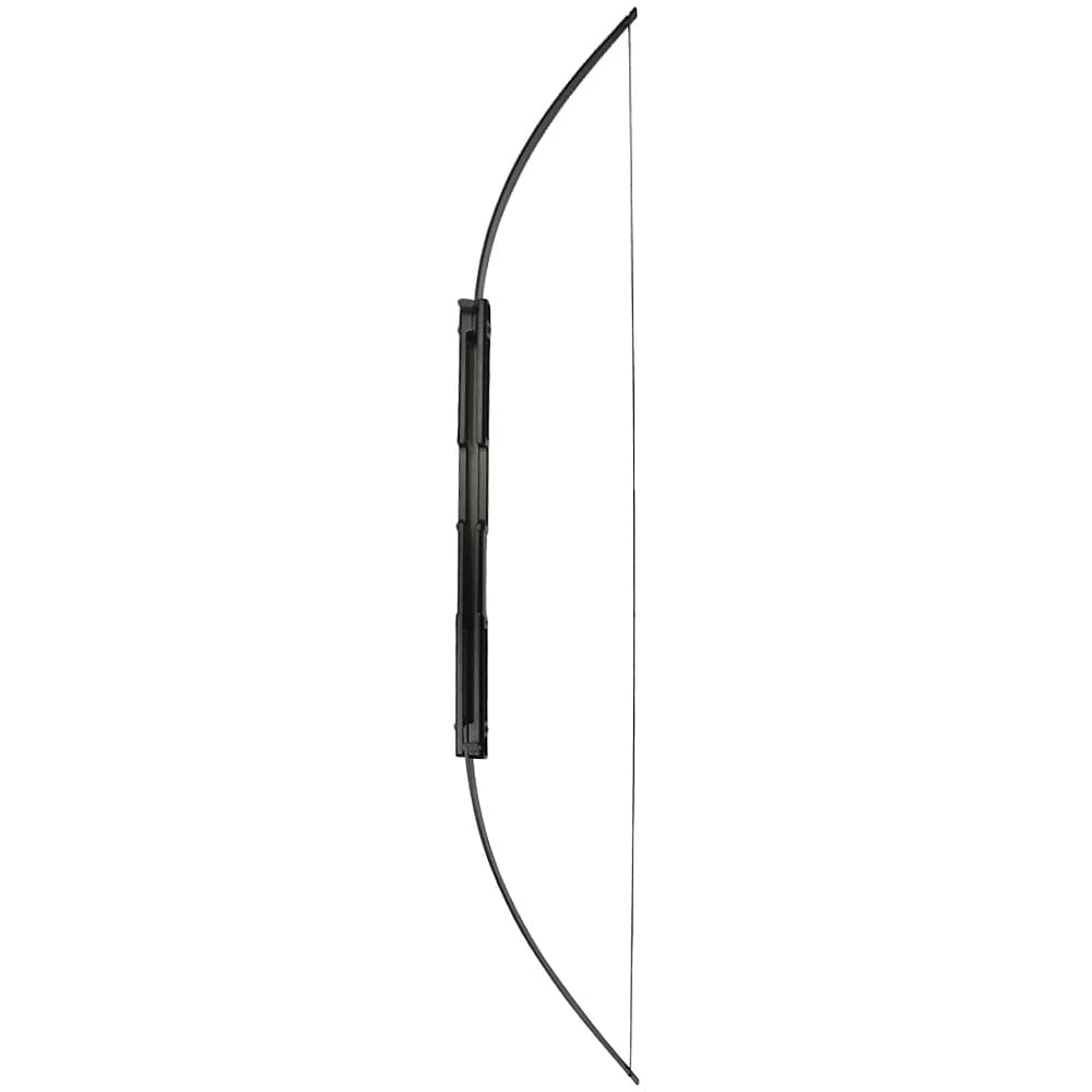 Arco Pieghevole da 57 Pollici - Arco in Lega Nera, Design per Destrorsi, per Caccia e Tiro al Bersaglio, Attrezzatura Portatile per Tiro con l'Arco
