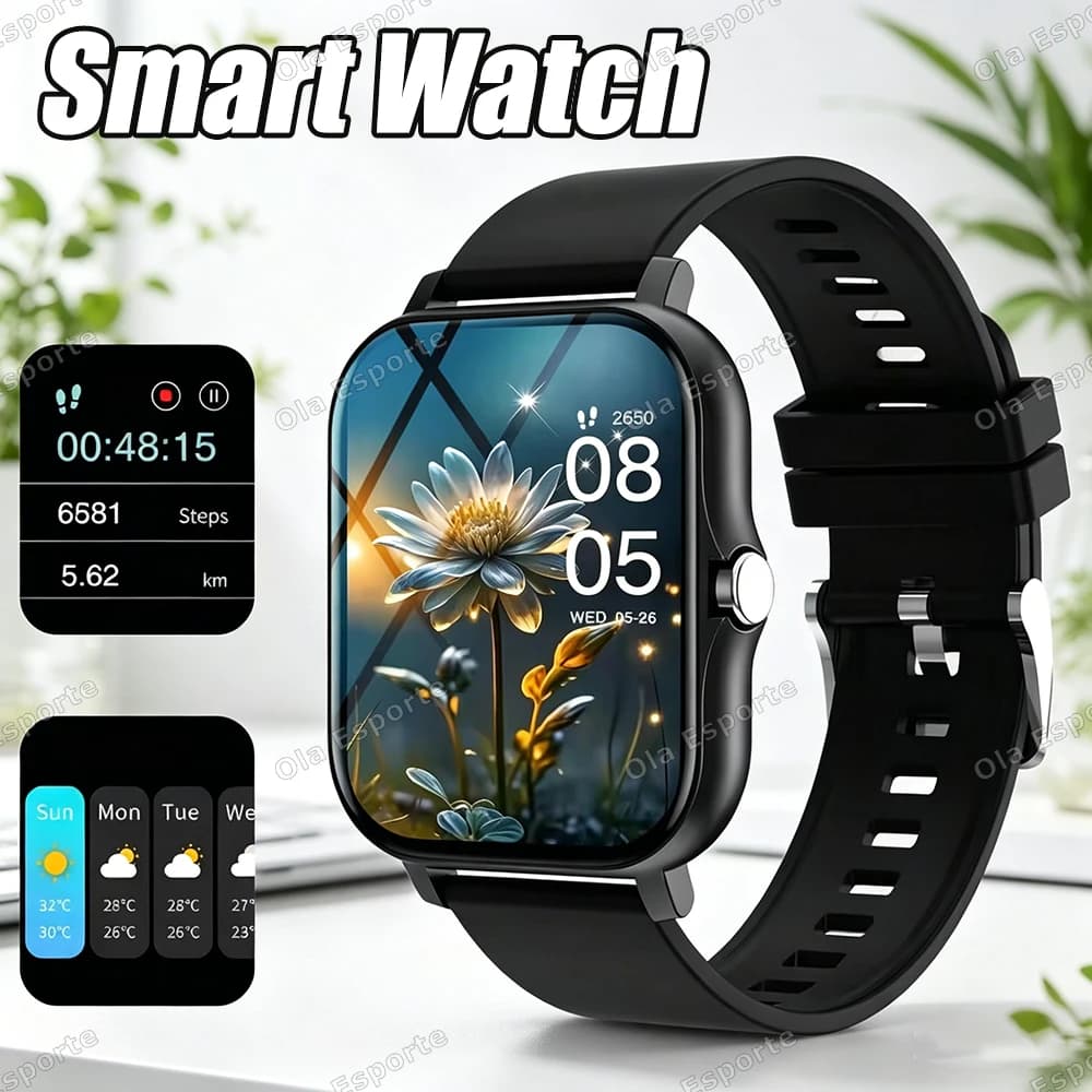 Nuovo Smartwatch Multifunzione 2026 per Uomo e Donna, Braccialetto Bluetooth per Telefono, Musica, Fitness, Sport e Monitoraggio del Sonno
