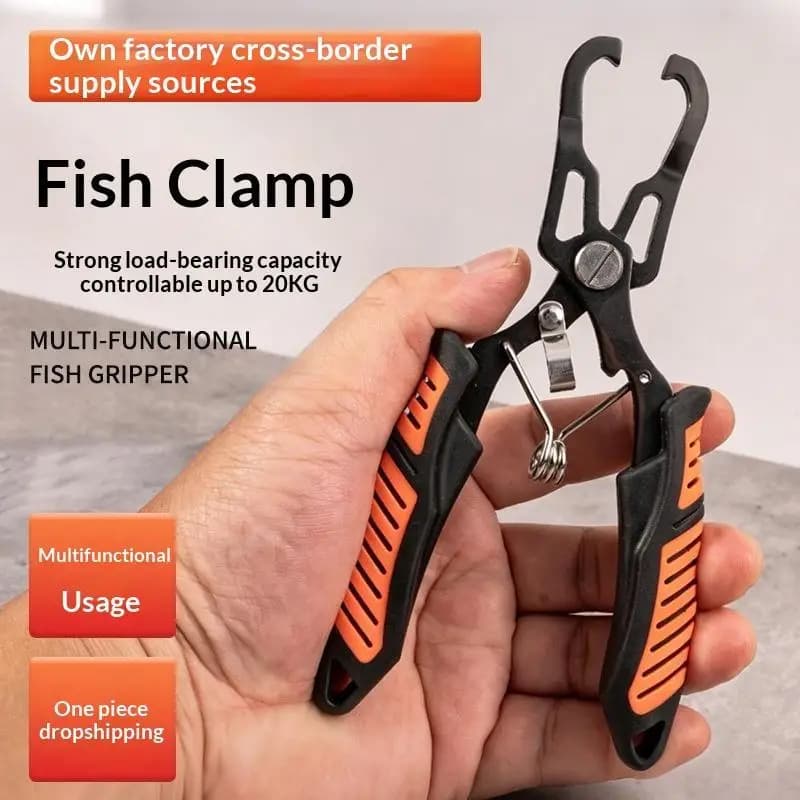 Fish Lip Clamps Fish Clamp Fishing Flat Tweezers With Grip Hook Removal Tool Fish Controllers Grippers Fishing Fish Lip Pliers