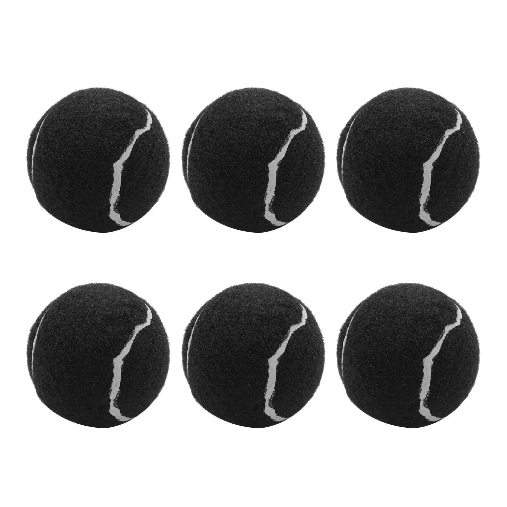 Confezione da 6 palline da tennis da indossare: palline da allenamento elastiche da 66 mm per principianti, palline da tennis per pratica, nere
