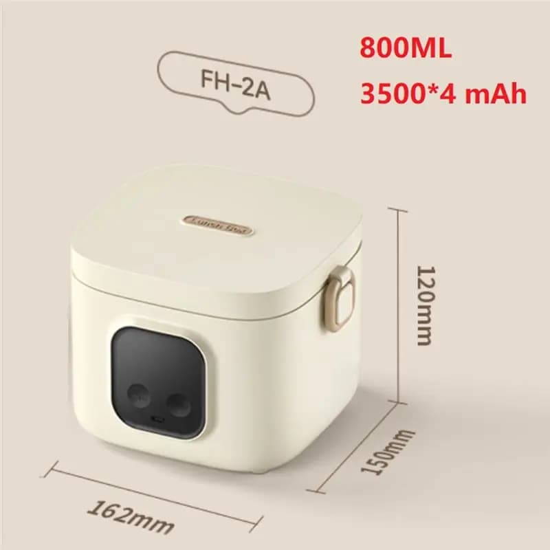 Scaldavivande elettrico senza fili A73M, ricaricabile, con contenitore da 800 ml, per viaggi/picnic/feste