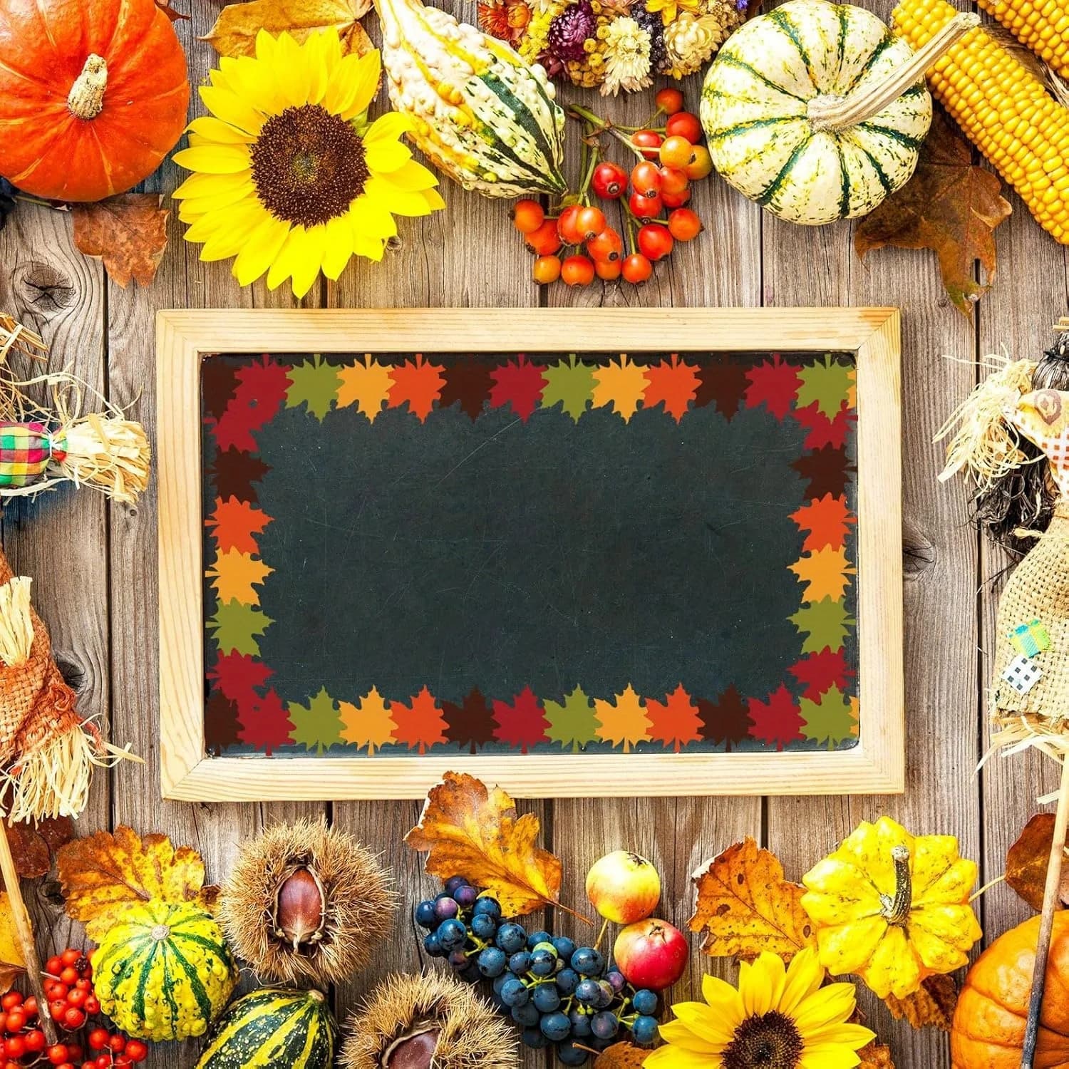 1 roll Autumn Maple Leaf Die-Cut Bulletin Board Border -Vibrant Fall-Themed Decors for Thanksgiving,Classroom, Office Decoration