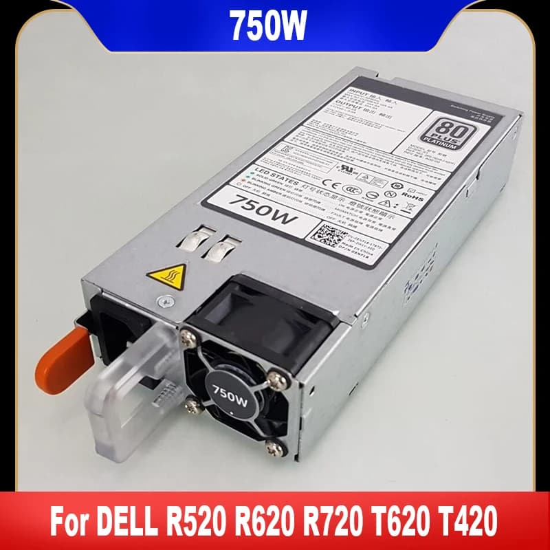 Originale Per DELL R520 R620 R720 T620 T420 750W Alimentatore F750E-S0 E750E-S0 D750E-S3 05NF18 06W2PW 079RDR 09PXCV 0YNCW3