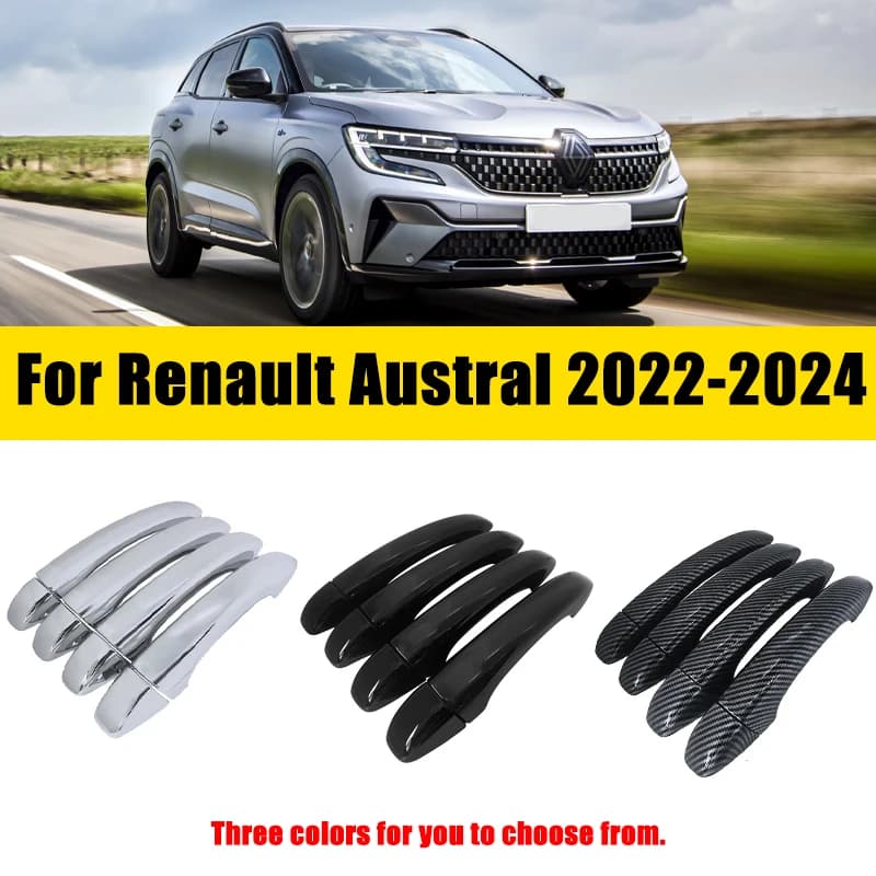 Maniglia della porta Copertura Trim Set Chrome Per Renault Austral Espace 2022-2024 2023 Anti-graffio di Lusso Styling Accessori Per Porte Auto