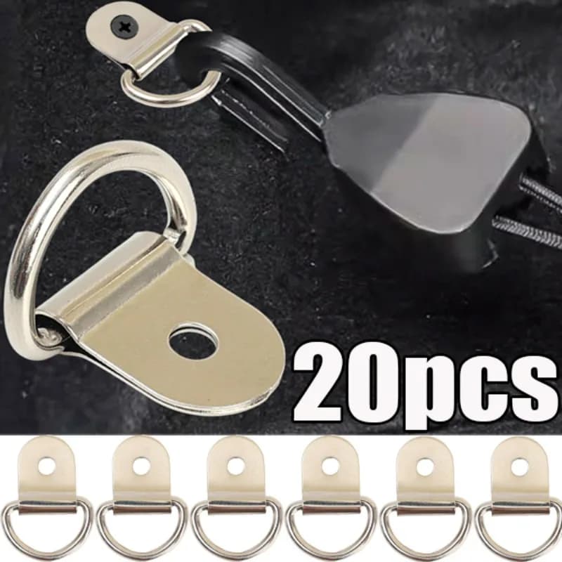 10-20 pezzi in acciaio inossidabile a forma di D gancio di ancoraggio anello di ancoraggio in ferro anello di ancoraggio per rimorchi camper barche accessori