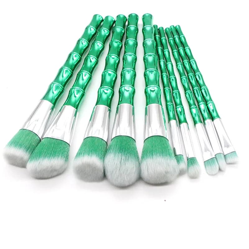10 pz/set pennelli per trucco ombretto evidenziatore pennello correttore fard pennello per cipria in polvere set cosmetico morbido strumento di bellezza per le donne