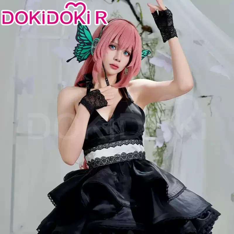 Halloween Carino Abito Nero Mikuu Cosplay Lukaa Farfalla Costume Mikuu/Lukaa Costume Cosplay Donne 2025 nuovo Vestito di Carnevale