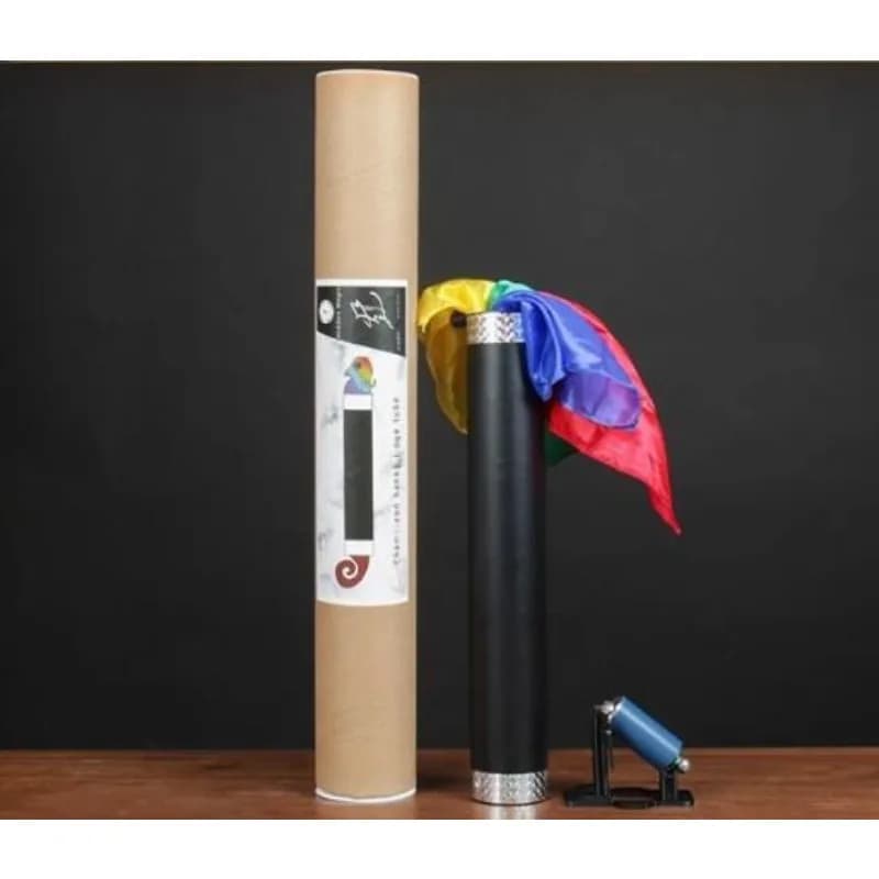 Camaleonte Hanky Tintura Tubo Trucchi magici da palcoscenico Sciarpe di seta Illusioni del mago Spettacolo di magia per feste Espedienti Commedia Mentalismo di strada