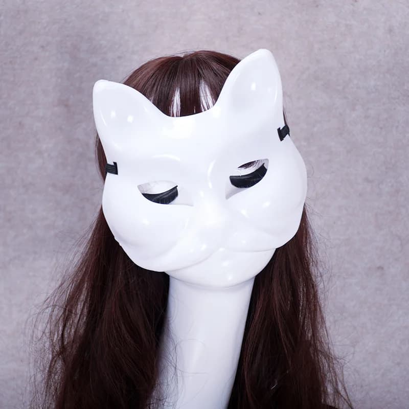 1/2/3-10pcs Masquerade Maschera per gatti Maschera vuota Gatto Maschera fai da te Animale Mezza maschera Paintabile Maschera vuota Accessori Cosplay per feste