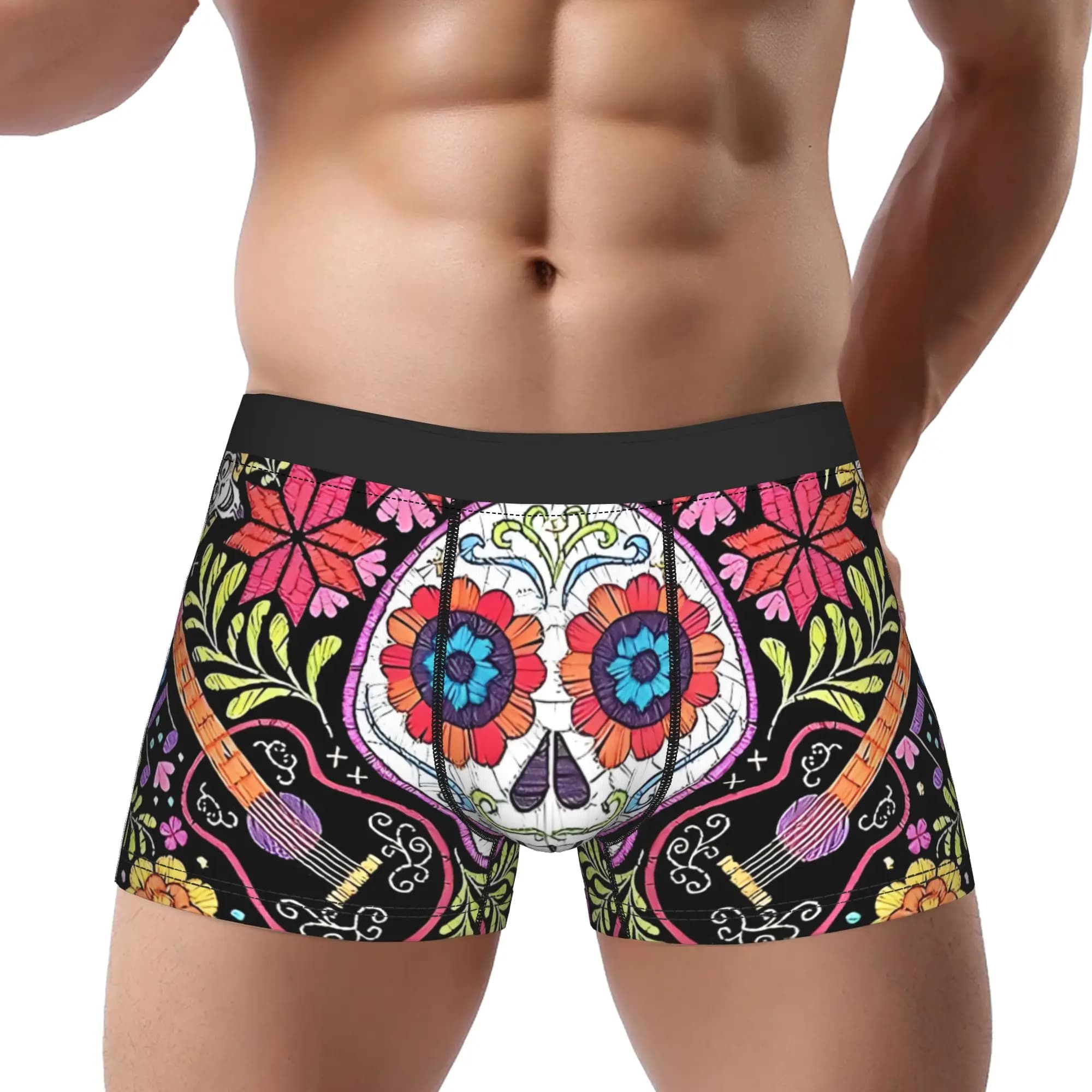 1 Pezzo Coco Family Memory Love Skeleton Squad Mutande da Uomo, Slip Ventilati, Pantaloncini Intimi