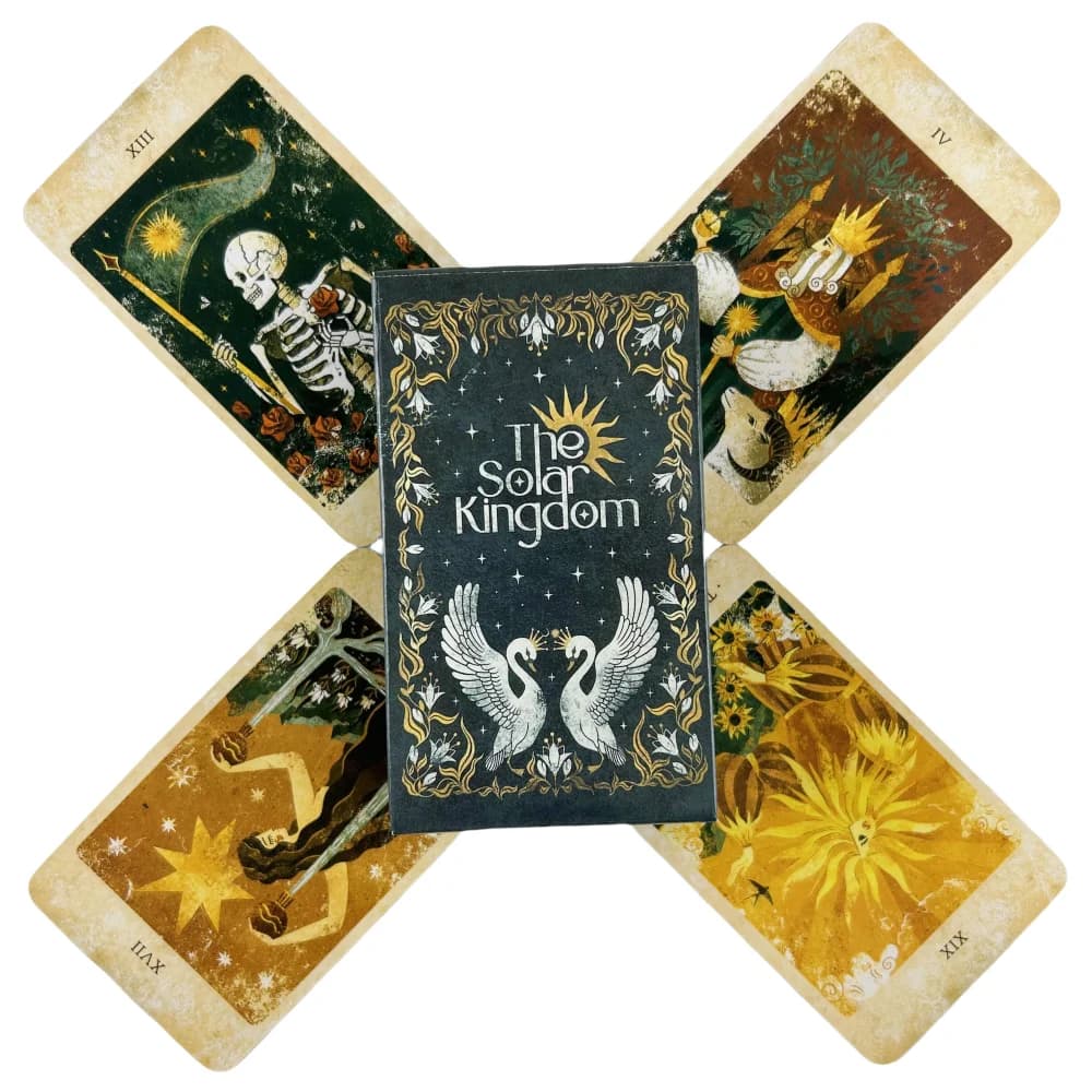 The Solar Kingdom Tarocchi A 86 Mazzo Oracle Edizione Divinazione Inglese Borad Giocare a Giochi