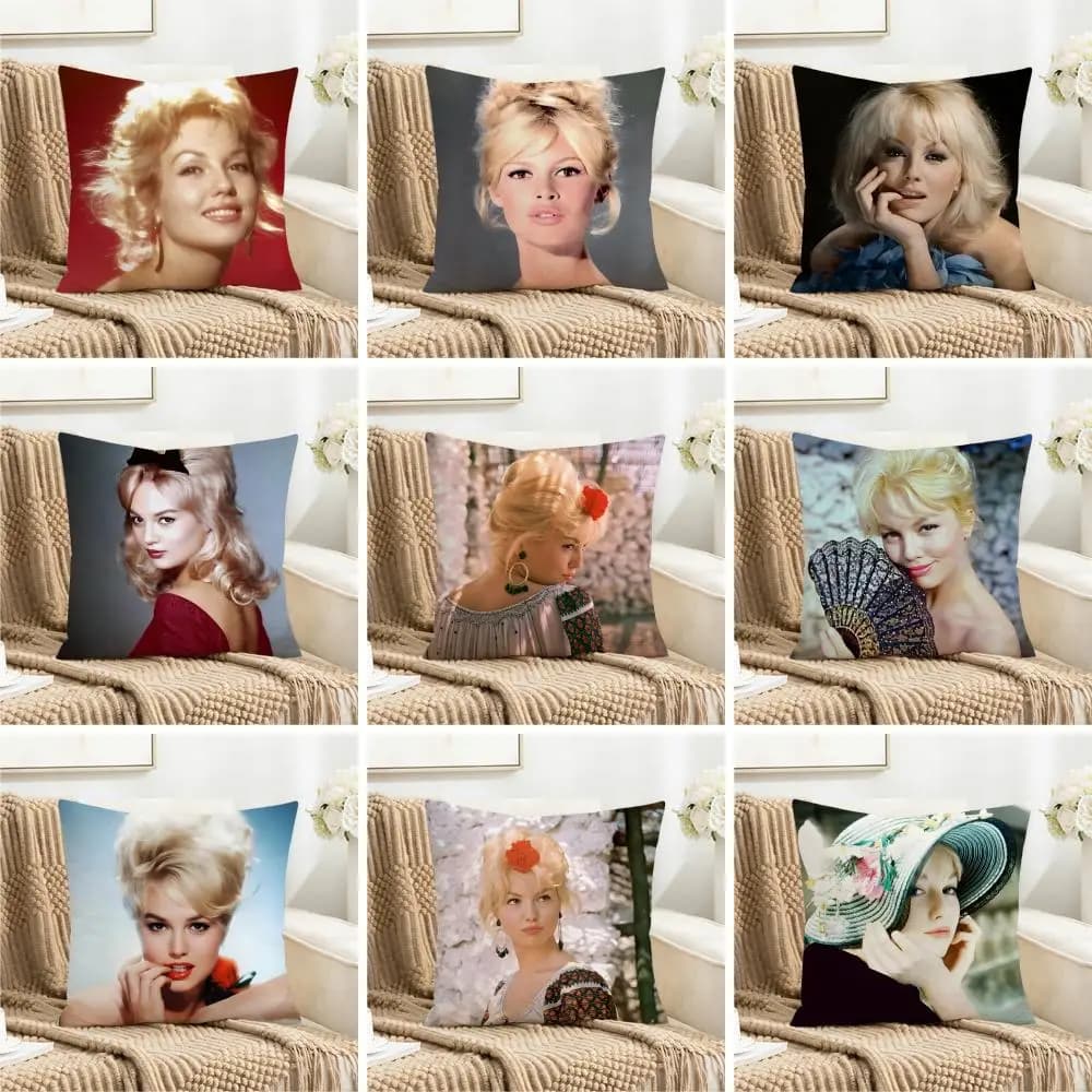 Classic France Casual M-Mylene D-Demongeot Cushion Cover Washable Faux Linen for Daily Use Sofa Home Room lightweight Decor