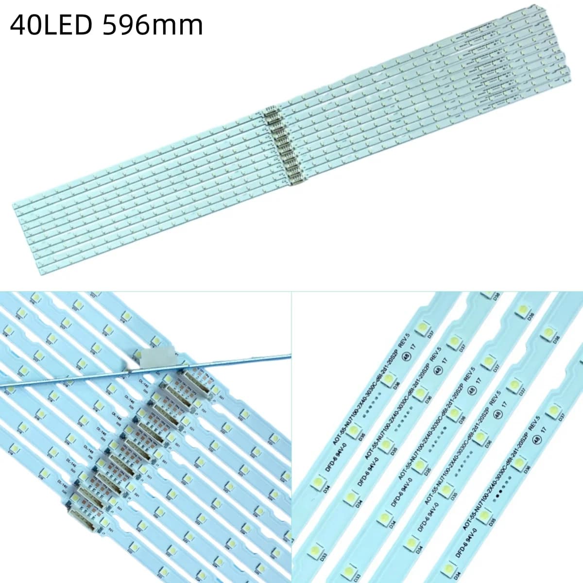 10PCS/ LED backlight for 55NU7100 UE55NU7300 UE55NU7100 UN55NU7100 AOT 55 NU7300 NU7100 BN96-45913A BN61-15485A