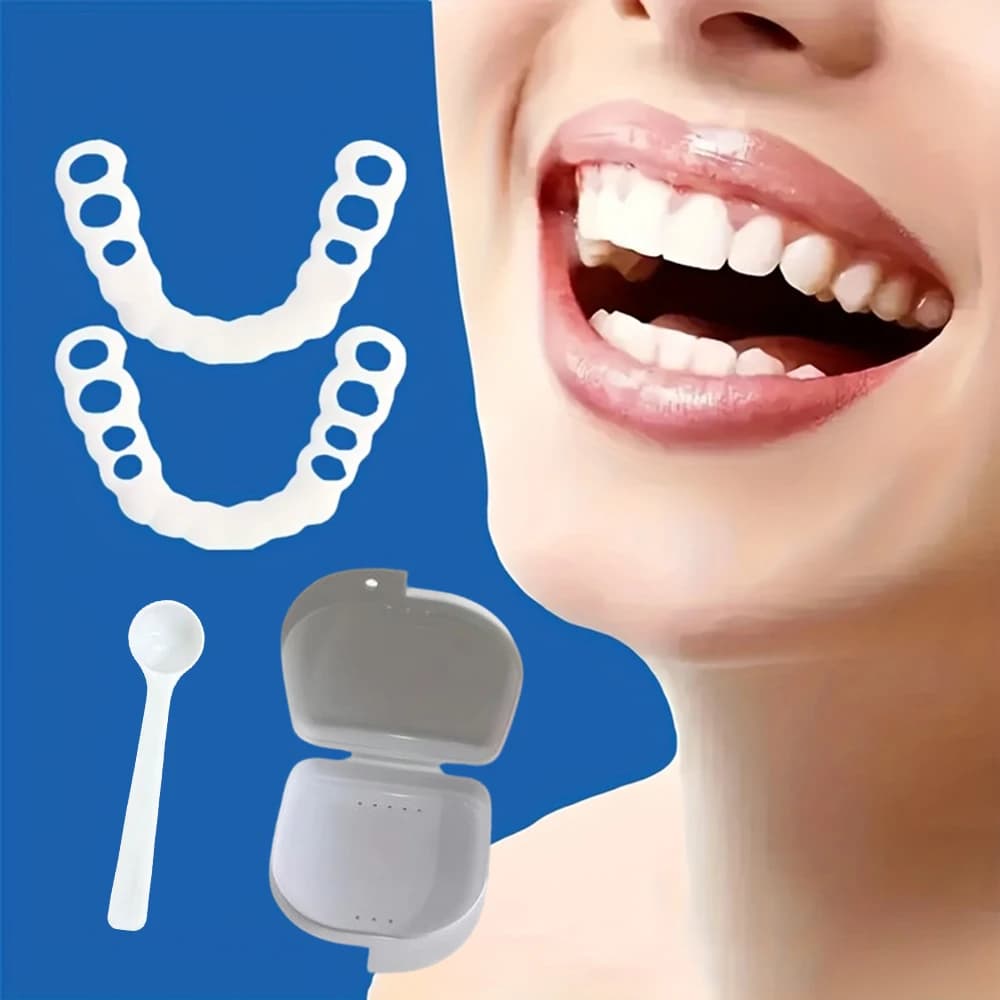 New Anti-slip Stable Teeth Veneers, Temporary Whitening Cover, Close to gum line, not easy shift or fall H2931