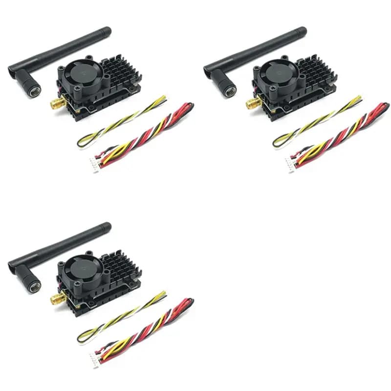 Trasmettitore Wireless FPV A73T 3X con Portata Oltre 20Km, 5.8Ghz 2W, 2000MW 48CH, Trasmettitore Video AV Audio per Droni da Corsa RC FPV